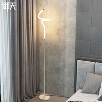 Floor lamp living room simple modern Nordic creative personality bedroom bedside lamp ins Wind Net red vertical table lamp