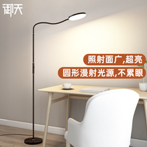 Design sense floor lamp Living room Bedroom Bedroom Headlights ultra-bright Led book room Read learning to write lamp Office work