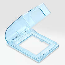 Type 86 waterproof box splashproof box waterproof socket bathroom switch socket waterproof box splash box waterproof cover Blue