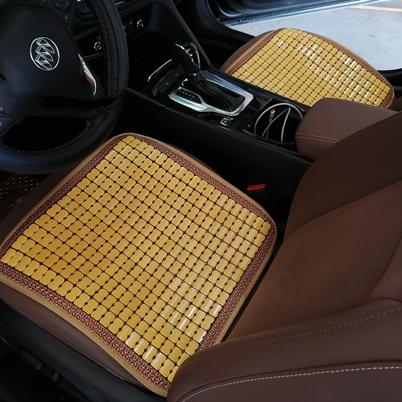 坐垫夏天透气办公汽车久坐竹垫凉垫凳子椅子车用竹块垫子凉席夏日