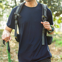 simboo walking outdoor sports quick-drying clothes mens thin short sleeve running T-shirt loose size fitness half-sleeve women