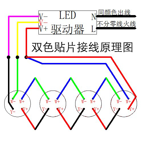 水晶灯的接线图解图片