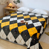 Coral Suede Bed Linen Single Piece Winter Style Add Suede Noodle Student Dorm Single Milk Suede Autumn Winter Quilt With Single Thickened Warm Man