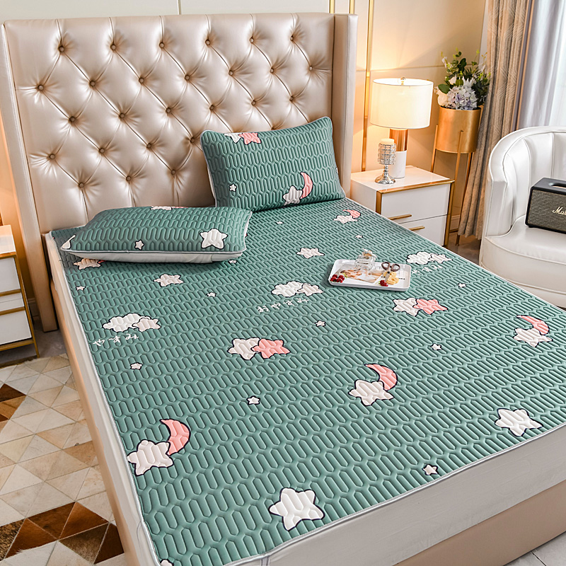 thailand latex mat 1.8m bed three piece set summer washable folding ice silk mat 1.2.0m 1.5 summer