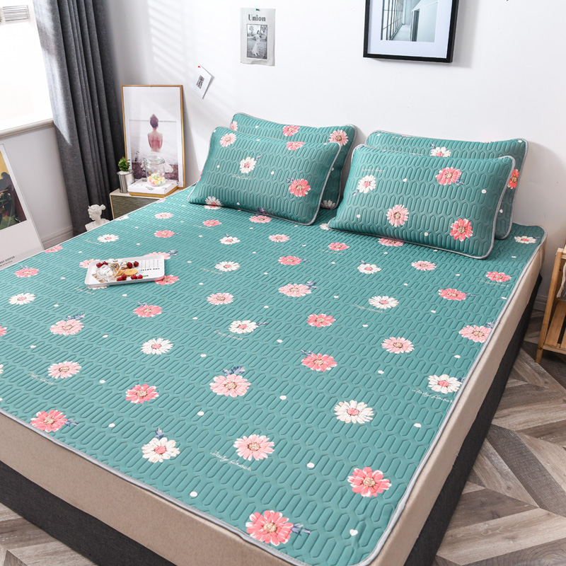 thailand latex mat 1.8m bed three piece set summer washable folding ice silk mat 1.2.0m 1.5 summer
