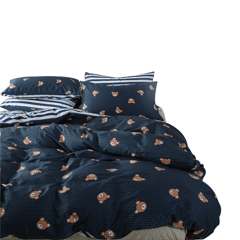 迪缦纯棉四件套简约全棉床品套件1.8m1.5米床上用品4件套被套床单产品展示图5