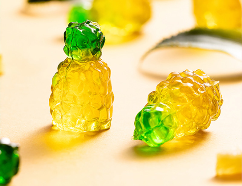 名创优品网红菠萝软糖果香浓郁有嚼劲