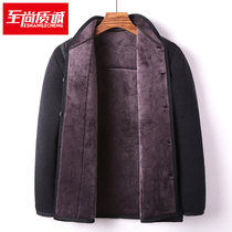 Winter old man cotton jacket men thickened inner dad cotton clothes winter clothes add velvet and thickened middle old man