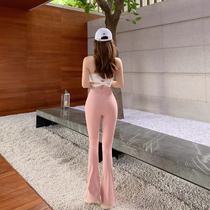HiSunday summer thin draped flared pants quick-drying straight-through sports trousers womens high-waist butt-lifting yoga pants