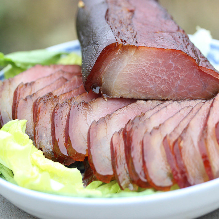 正宗湖南湘西农家自制柴火烟熏后腿腊肉土猪特产熏肉500g四川贵州