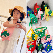 Cute little dinosaur childrens bag boys chest bag fashionable girls crossbody bag baby bag little boys trendy bag