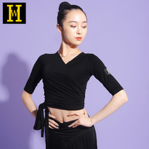 Dance Latin dance costume female adult New practice clothes dance clothes modern dance jacket hw14