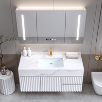 Minima Modern Smart Rock Board Bath Cabinet Combination Light Lavish Toilet Wash Wash Face Pool Washstand Bathroom Mirror Cabinet