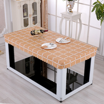 Tablecloth Waterproof anti-scalding oil-proof leave-in PVC coffee table dining table INS wind net red Nordic electric stove cover baking fire cover leather cover