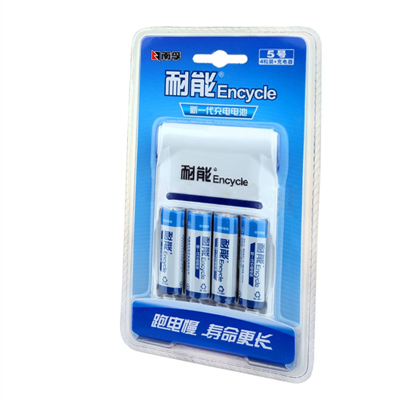 南孚充电电池 2100mAh 耐能电池充电套装5号4节+充电器产品展示图2