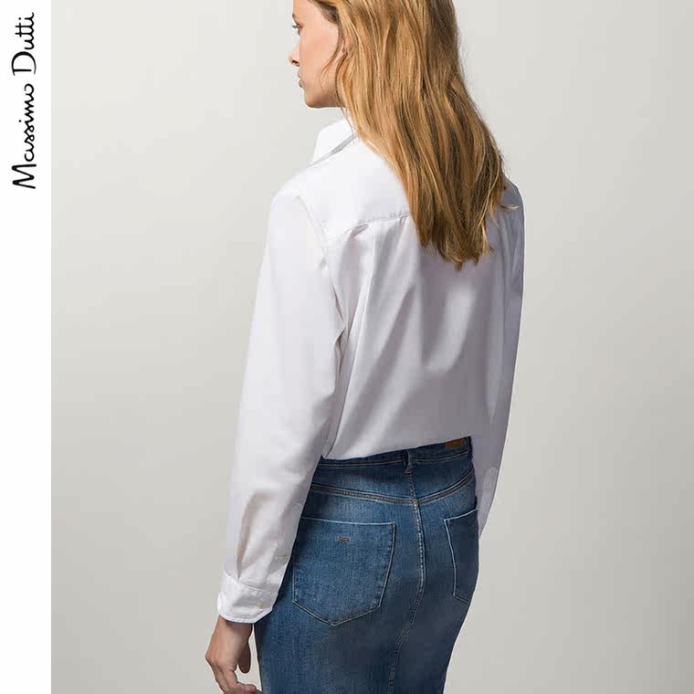 Massimo Dutti 女装 全棉加大码衬衫 05159501250