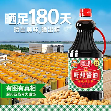 厨邦酱油1.25L*2特级生抽黄豆酿造调料蘸料[3元优惠券]-寻折猪