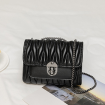 Rice print fashion womens bag bag 2021 New Korean version of High sense chain bag ins Joker foreign style diamond shoulder bag