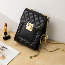 Beiprint 2021 new small gold pearl magazin chain bag small scented wind 100 hitch satchel satchel womens fashion texture mobile phone bag