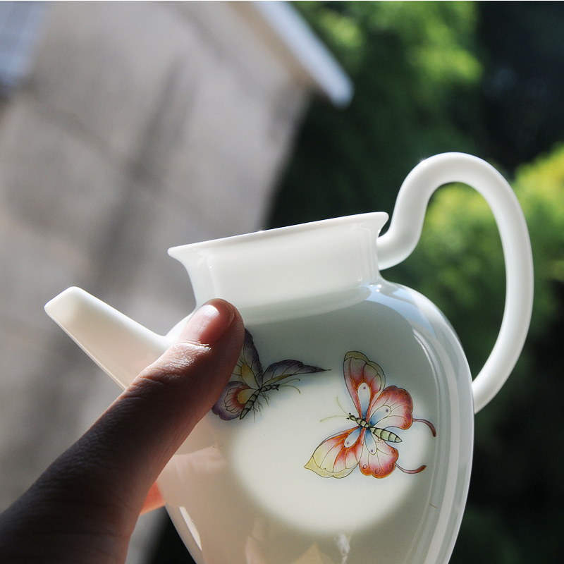 Drawing pastel jingdezhen appliance with fair keller and large ceramic tea accessories and cup and cup points of tea, tea sets