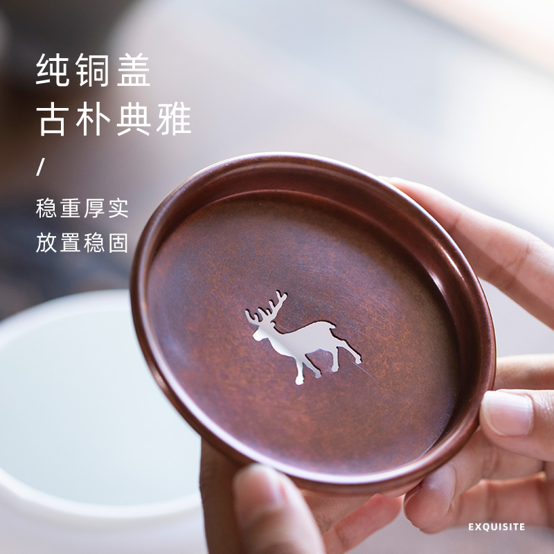 On a new LuLian premium dishes of jingdezhen checking ceramic building water dry mercifully hot water pot of tea tray bearing barrels