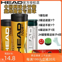 HEAD HEAD TOUR Professional Wear-resistant DAVIS Penn Training DAVIS Cup Game Gold Tennis X