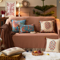 Plant Love Box Barexia Summer Hug Pillow Retro American Sofa Bifacial Waist Pillow On-board Backrest Office Cushions