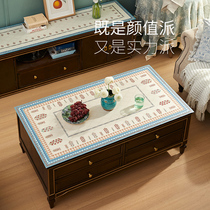 Uuzhi Tong red mousse song tea table cushion waterproof and oil-free anti-burn and burn-proof table cushion Nordic custom design leather table cushion