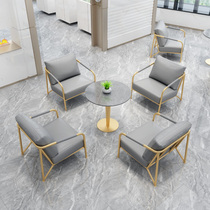 Nordic Net Red Cafe milk tea double leisure rest area to discuss commercial restaurant deck sofa table and chair combination