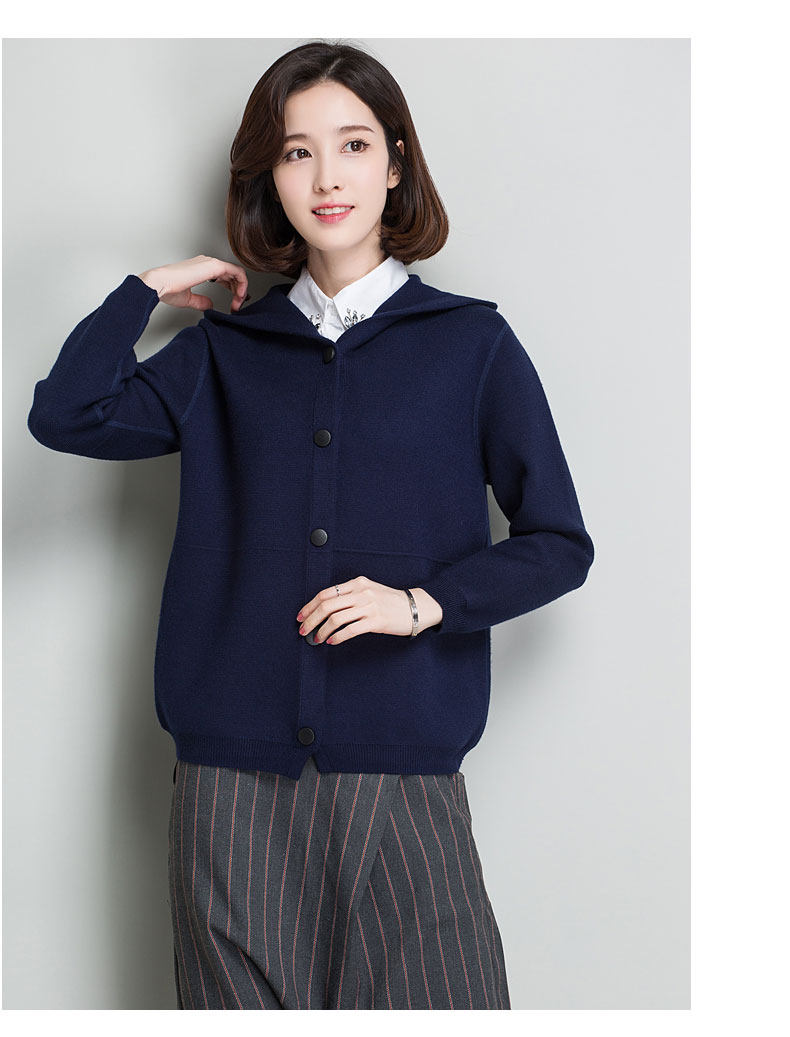 女款秋季新款刺绣短外套女装宽松短款开衫女针织棒球衫毛衣女秋冬