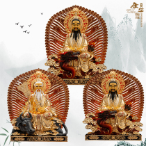 With the riding of the three Qing Dao ancestral gods pure bronze gilded Taishang Lao Jun Ling Bao Tianzun Yuan Shi Tianzun Home Hall confession Buddha