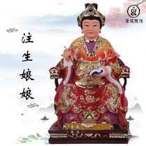 Statue of Niangniang Niangniang With a pen to send Niangniang Linshui Lady Chen Jinggu statue Suncheon Virgin Mary offering ornaments