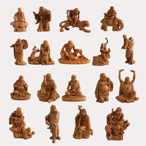 Eighteen Arhat Buddha statues FRP resin crafts A set of price home temples enshrine 18 Arhat statue ornaments