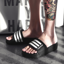Slippers Male Summer Fashion exterior wearing new Korean version Chauding outdoor beach cool towed thick bottom heightening non-slip bathroom lined up