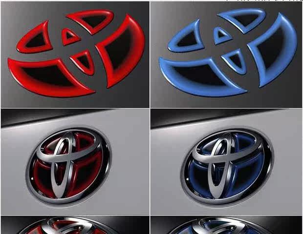 丰田锐志 凯美瑞 新卡罗拉花冠雷凌 威驰方向盘改装 车标贴车贴