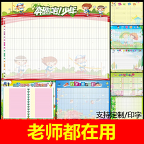 Class Classroom Appraisal Form Class Individual Primary School Cultural Wall Sticker Endorsement Table Group Erasable Score Table