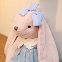 Coeared Rabbit Fur Suede Toy Girl Doll Cute Doll Cute Doll Sleeping With Pillow To Stay Cute Girl Day