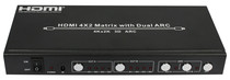 4 in 2 out HDMI matrix 2 audio separation Coaxial output 2 ARC function IR and RS232 control