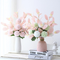 Pink Elegant Simulation Floral Set European Style Fake Flowers Dried Bouquet Living Room Dining Table TV Cabinet Ornament Home Decoration