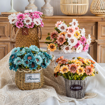 Artificial flowers high-end 2020 new bouquets and flowers decoration living room TV cabinet desktop decoration fake flowers flower art ornaments