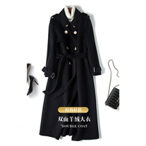 Australian hair double-sided cashmere coat women 2021 new high-end 100 pure wool long woolen coat anti-season