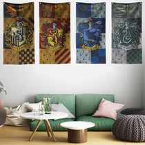 Harry Potter Room Decoration Flag Movie Surrounding Flag Four Great Wizarding Academy Gryffindor Retro Flags