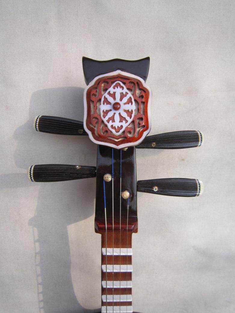 厂家直销 特质一级中阮 白木色木中阮 大阮乐器 初学者用琴送硬盒