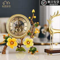 Modern minimalist clocks enamel color seat bell living room Xuanguan TV cabinet Home Decorative Goods Furnishing home clock