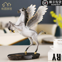 New Chinese Wealth Bronze Horse Craft Ornaments Horse Arrival Successful Living Room Brass Decoration Office Opening Gift