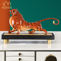 Pure Bronze Zodiac Tiger Swing Piece Tiger Howl Mountain River Living Room Xuan Guan Office Partition Cabinet Furnishing Jo Relocation New Residence Gift