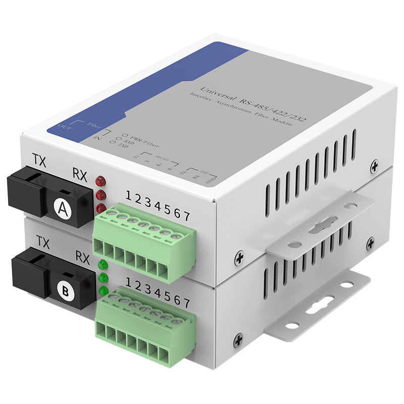 hualixin three-in-one rs232/422/485 serial port data industrial control optical cat optical transceiver data to fiber optic extender pair