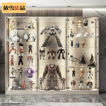 Hand-made bookcase glass display cabinet glass cabinet Lego toy combination cabinet light luxury custom cabinet storage cabinet