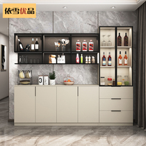 High-end wine Cabinet sideboard integrated light luxury Wall High cabinet home kitchen cabinet Cabinet Cabinet solid wood tea cabinet