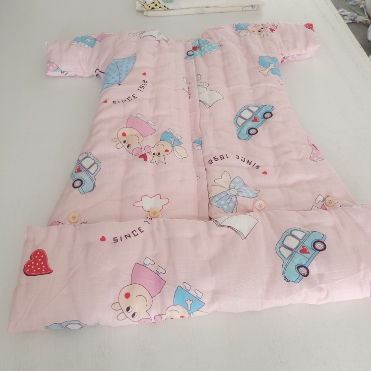 Custom-made fluorescent-free pure cotton sleeping bag cotton double yarn pure handmade baby sleeping bag baby anti-kick quilt